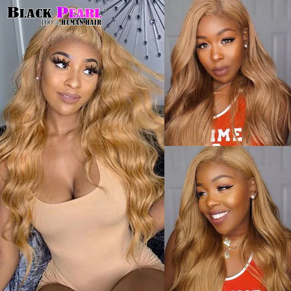 QVR Honey Blonde 27 Colored Hair Brazilian Body Wave Natural Remy Hair Bundles 8 To 26 Inches Sold By 1/3/4 Extension