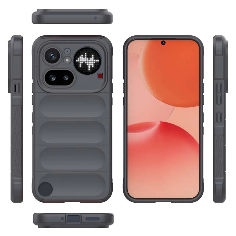 Luxury Silicone Shockproof Phone Case with 6D Air Bag Protection