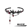 MASW Original Design Hot Cool Style Black Crow Red Flower Bracelets For Women Girl Gift 2025 Trend New Fashion Accessories 1