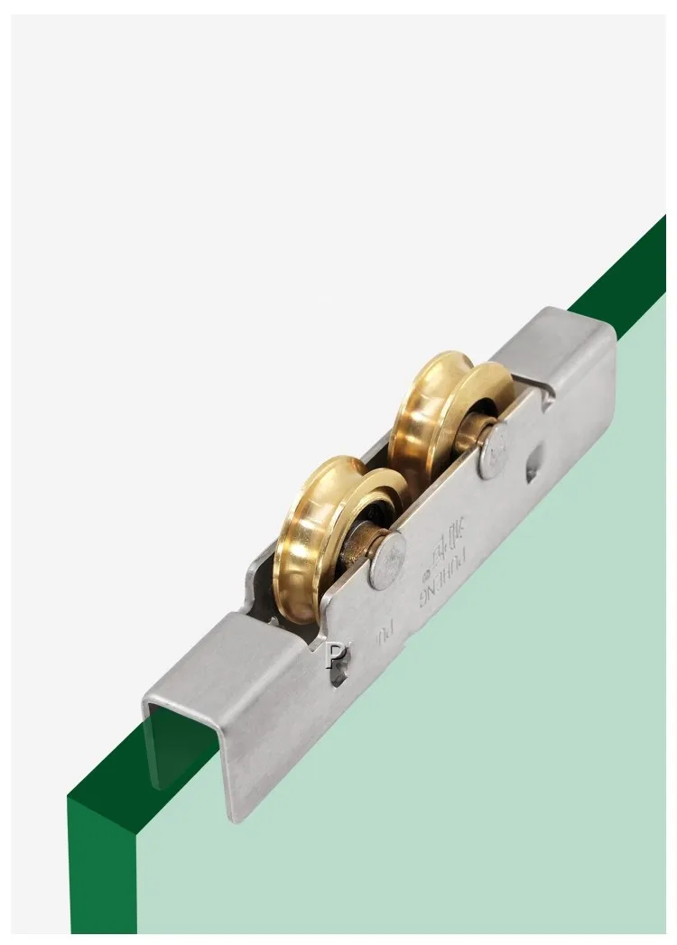Description Picture 4 of item2pcs/10-12mm Frameless Glass Door Pulley Bathroom Sliding Door Roller Indoor Window Stainless Steel Double Wheel Hardware