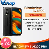 Blackview-Smartphone BV4800 resistente al agua IP68/IP69K, 3GB + 64GB, 5180mAh, Android 13, Helio A22, Quad Core, cámara de 13MP 1