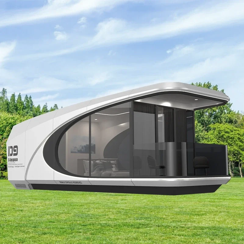 Luxury Portable Capsule House Modern Mobile Hotel Resort Prefabricated Modular Building Ready To Ship for Fast Deployment