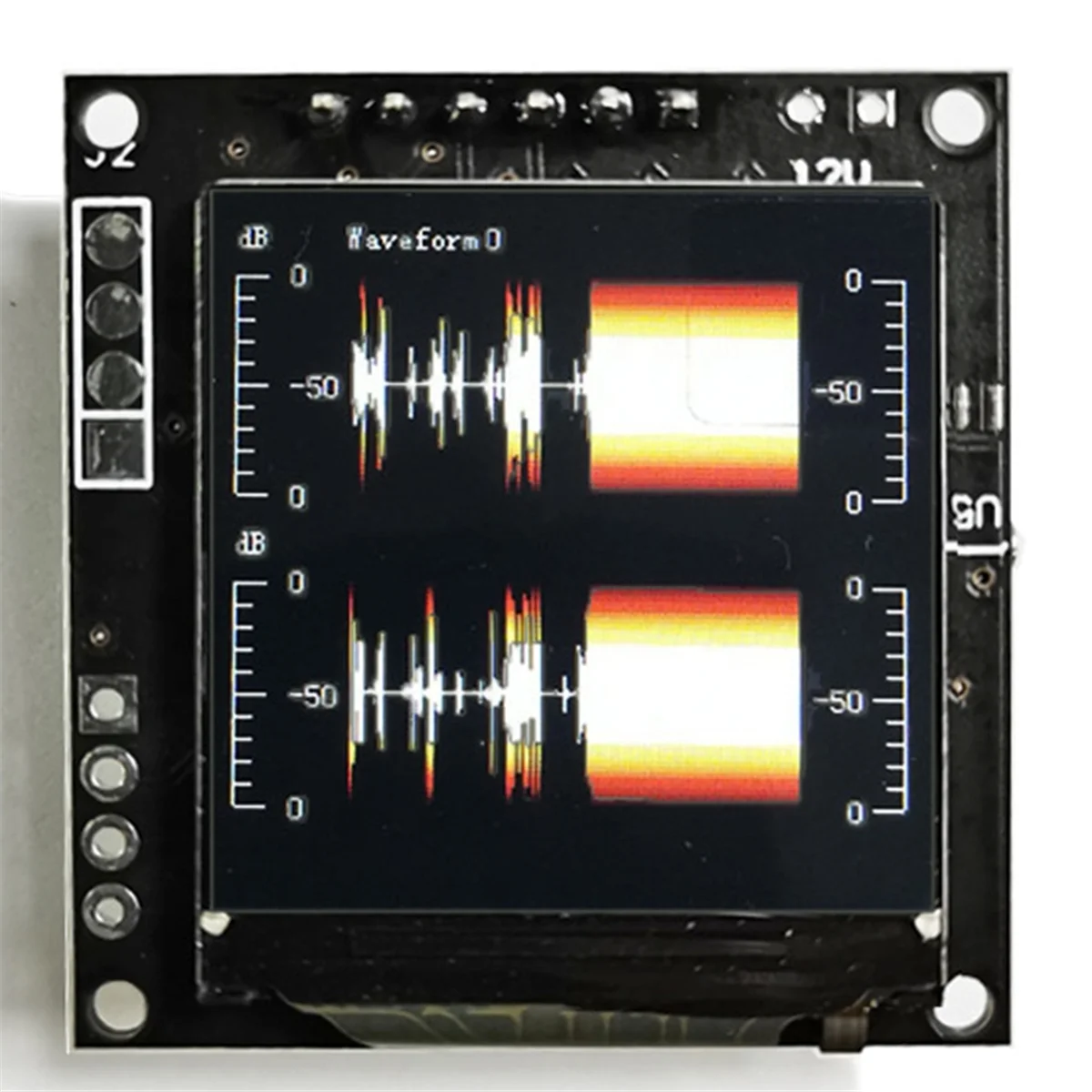 SEMOIC 1.3in Mini LCD Music Spectrum Display Analyzer MP3 Power Amplifier Audio Level Indicator Rhythm Balanced VU METER Module