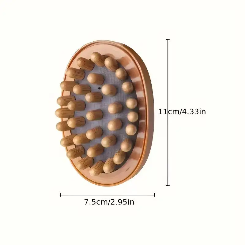 1 spazzola ergonomiche di lusso per massaggio corporeo – per addome, gambe e relax di tutto il corpo a casa o in spa - immagine 3