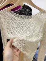 Sous-vêtements Sexy à manches longues pour femmes, tendance printemps automne 2025 5