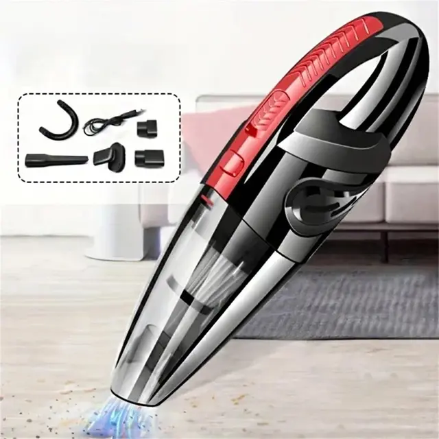 Portable Car Wireless Vacuum Cleaner Powerful Suction Rechargeable Handheld Vacuum Cleaner Quick Charge for Car Home Pet Hair 1