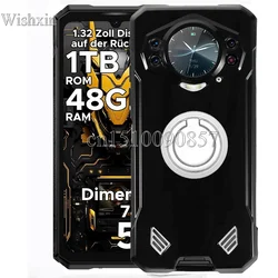 Shockproof Soft TPU Case with Ring Holder & Kickstand Feature for DoogeeS200 Ultra (Glossy Silver Ring)