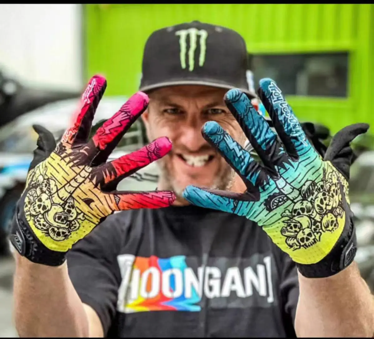 colour cycling gloves, long finger mountain bike lightweight