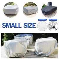 Small Sizes Waterproof Outdoor Garden Furniture Covers Rain Snow Chair Cover for Sofa Table Chair Patio Dust Proof Gray Black S 1