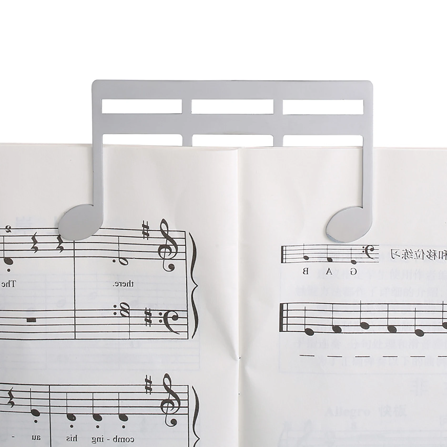 Musical-Note Music Page Holder Professional Music Sheet Clip Mini Page Fixing Wear Resistant Piano Score Clips Stationery Black music clips music note clips