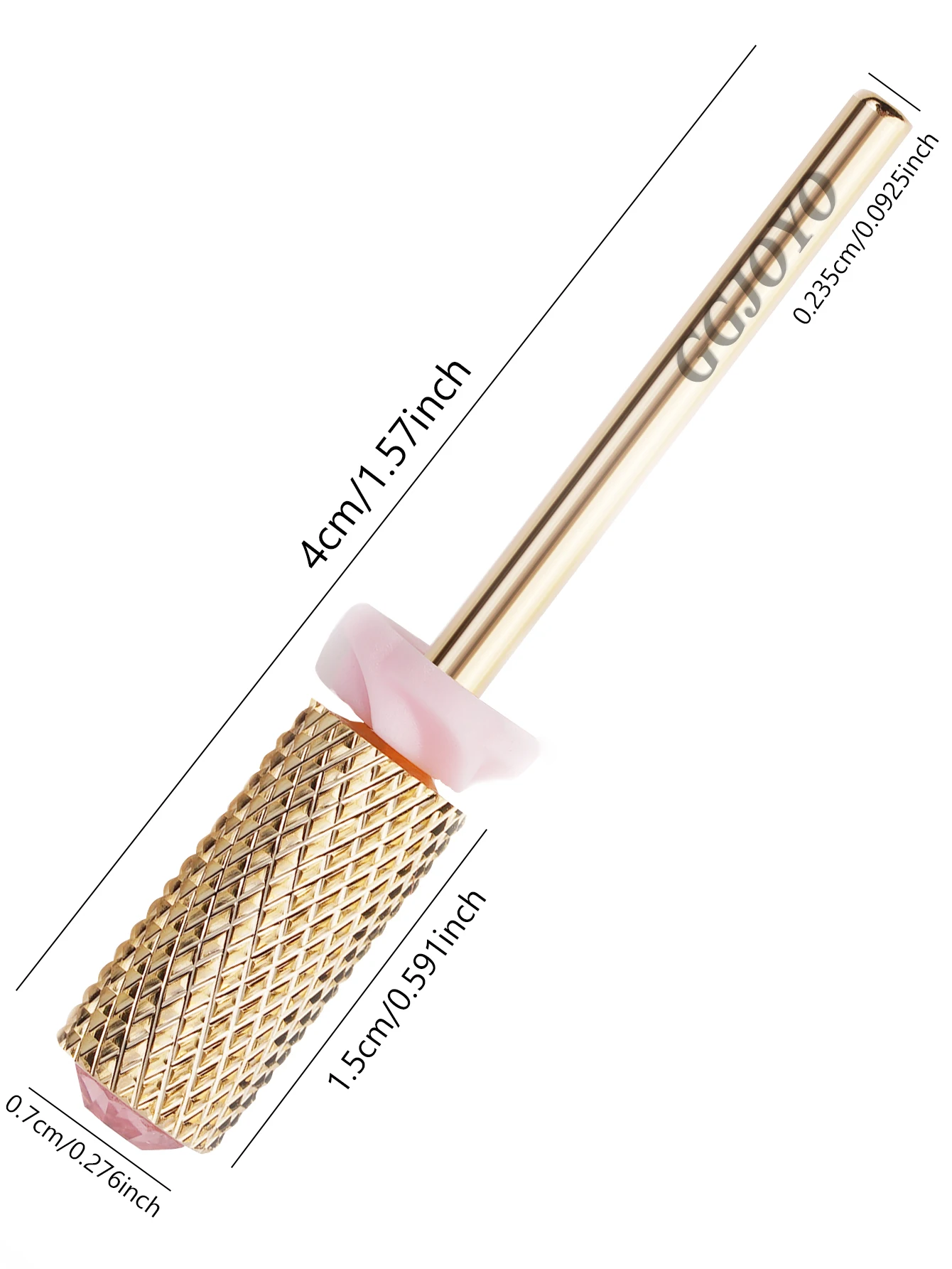 1 Pc Cuticle Nail Drill Bits, Tungsten Carbide Nail Drill, Barrel Electric Nail Bits Hard Skin Drill Bits Remover Na