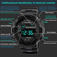 Montre électronique, montre électronique de sport tendance pour les collégiens et lycéens 6