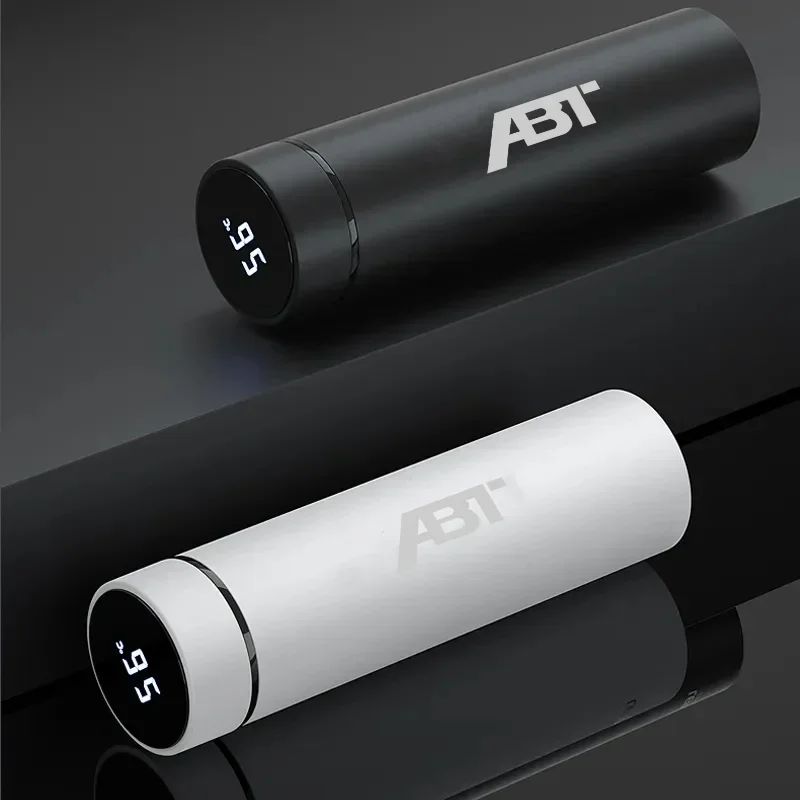 지능형 온도 디스플레이 물병, 단열 진공 보온병, 아우디 ABT Q3 Q5 Q7 A1 A3 A4 A5 A6 A7 TT RS, 500ml..