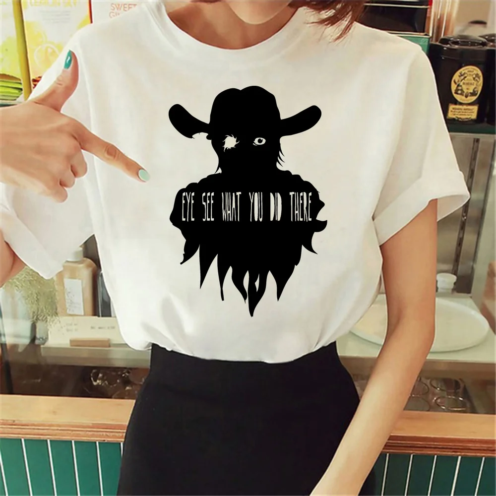 

The Walking Dead tshirt women graphic Y2K summer Tee girl manga funny streetwear clothing