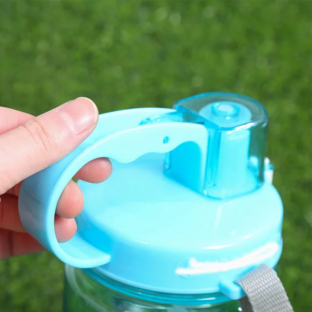 Clearance Sale  Wholesale Price 1000ml 1L Healthy life Nutrition Straw Sports Hiking Fitness Gym Tritan Plastic Water bottle 2