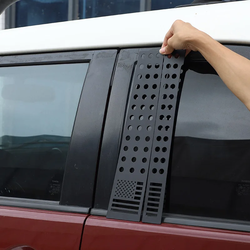 Per Toyota Fj Cruiser 2007-2021 Finestrino Dell'Auto In Lega Di Alluminio B-Pillar Center Pillar Trim Sticker Accessori Per Auto