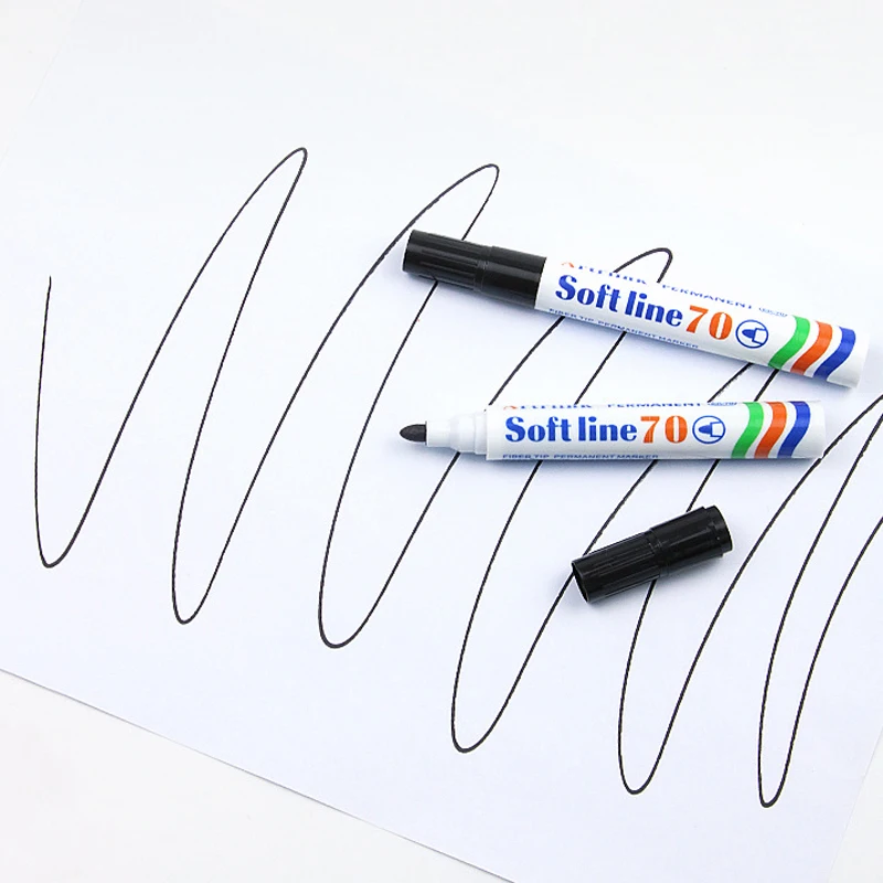 3/10pcs 대용량 유성 마커, 블랙 레드 블루 속건성, 지워지지 않는 물류 마커, 마커 펜