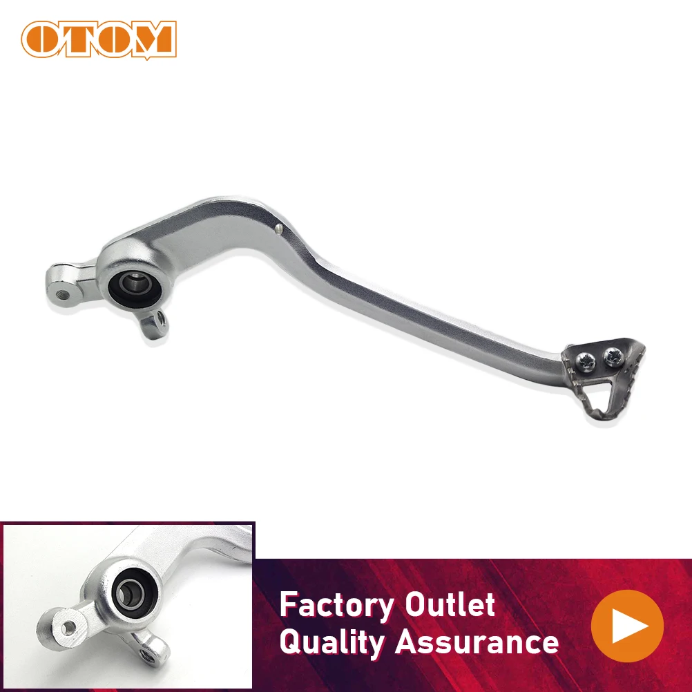 

OTOM Motorcycle Aluminum Rear Brake Pedal Lever Arm Assembly For KEWS K16 Off-road Bike Accessories Gear Shifter Shift Step Tip