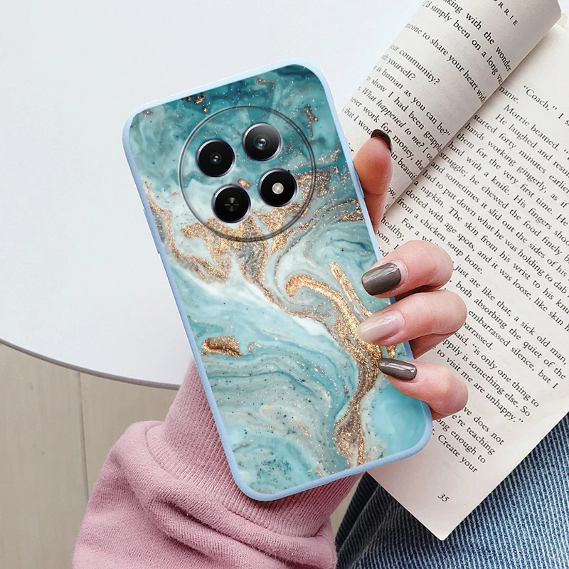 Luxury Marble Art Soft TPU Protective Back Cover - Shockproof Fashion Case