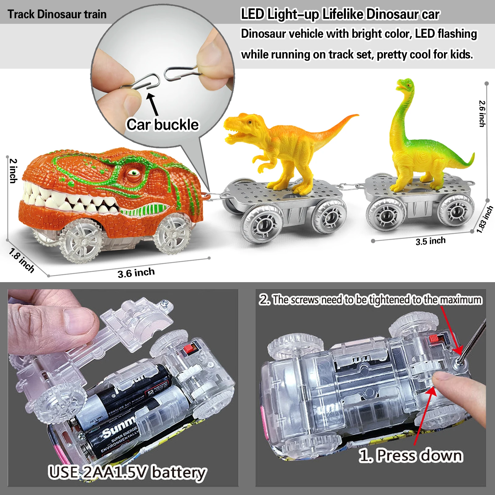 Magical Track Racing Cars With LED Lights DIY Plastic Racing Track Glowing In The Dark Creative Gifts Toys For Children 6