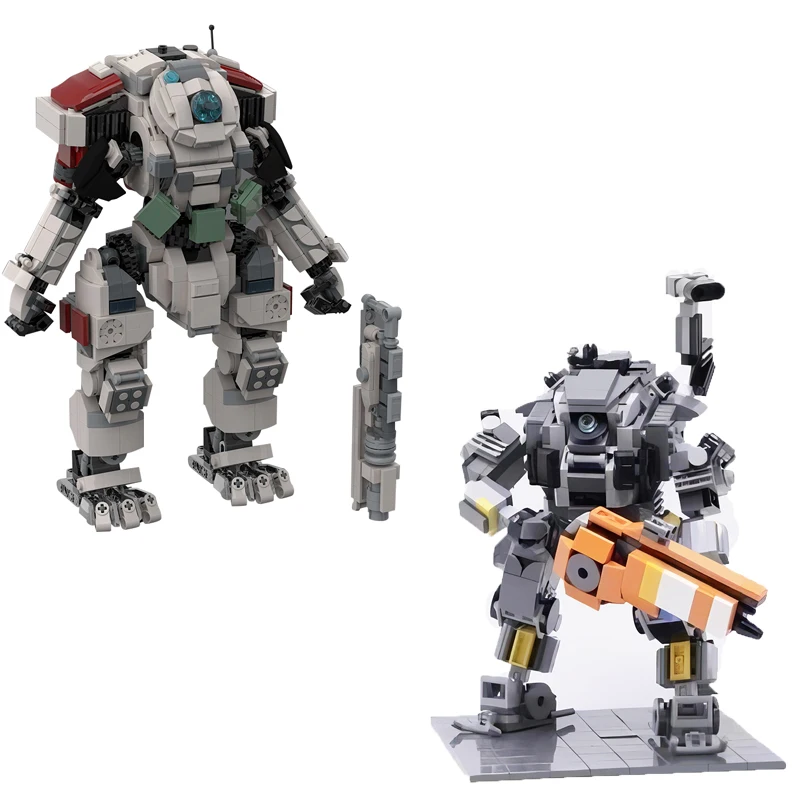 MOC-74288 Titanfall 2 Scorch Titan & Ion-class Titan Mech 전사 로봇 빌딩 블록 장난감 세트, 어린이 생일 선물