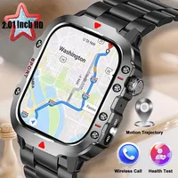 2.01 inch Outdoor Smartwatches HD Screen Holiday Gifts Bluetooth Talking Sports Smartwatches for Men Women LED Flashlight 2026