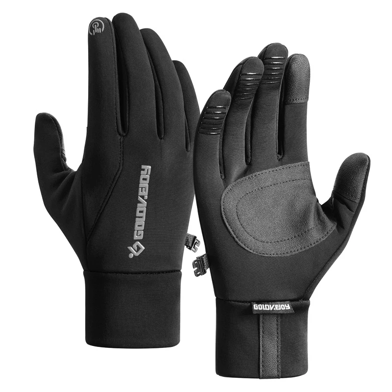 Winter Warm Riding Gloves Outdoor Sports Skiing Cold Touchscreen Padded Non-Slip Electric Motorcycle Gloves Men 5