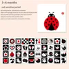 Montessori Toys Baby Visual Stimulation Cards Black and White High Contrast Flash Cards Learning Educational Toys for Children 5