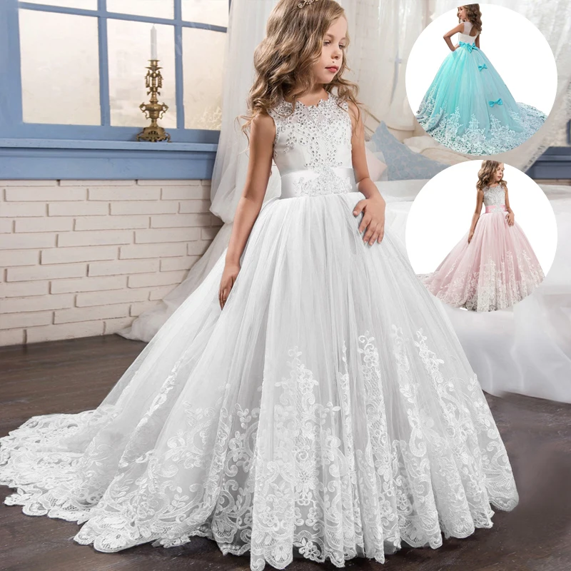 Girl's Laced Birthday Dress 1