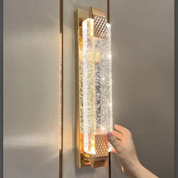 거실용 모던 럭셔리 버블 벽 램프, TV 배경, LED 실내 조명, 침실 침대 옆 장식, 110-220V