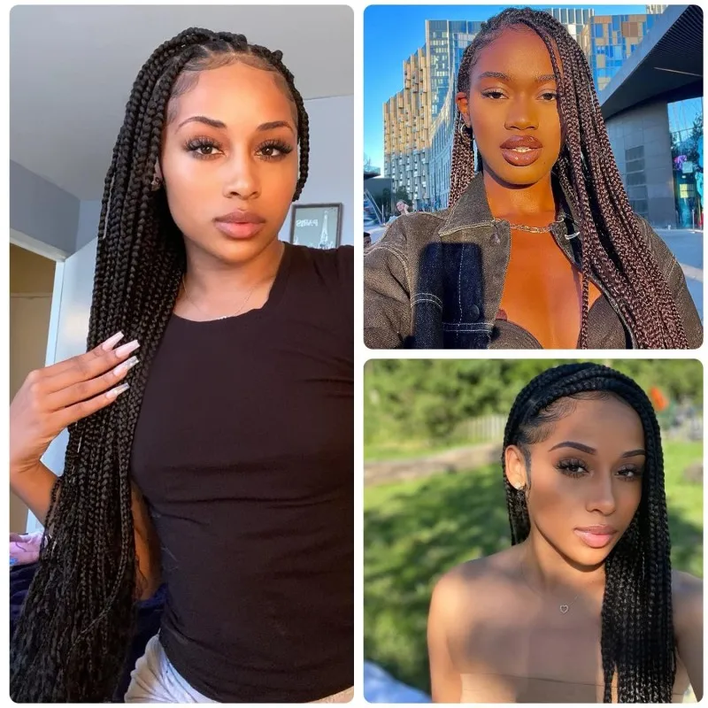 100% Brazilian Wool Hair Extensions for Braids Acrylic Yarn for African Braids/Spring Twist/Faux Locs/Wraps with Crochet Hook 6