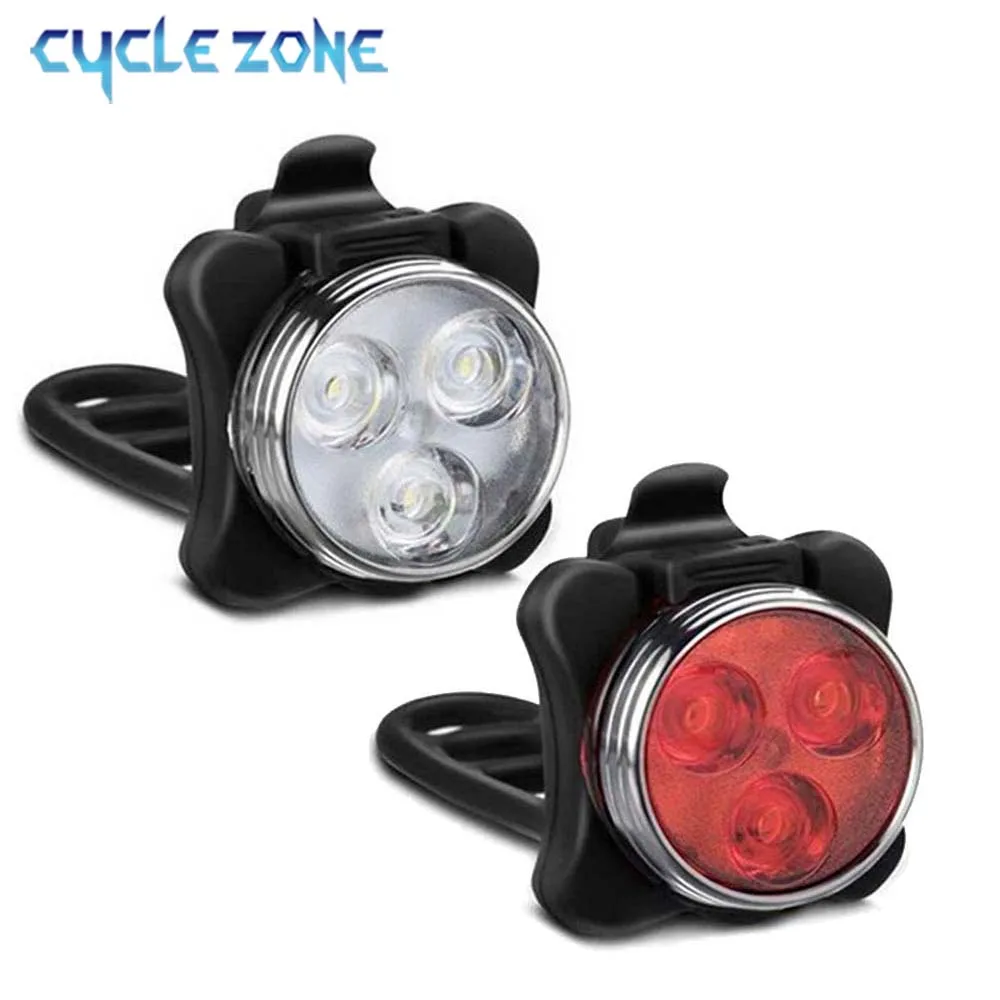 CyclingBikeTaillightUSBRechargeableLedBicycleLightTailClip
