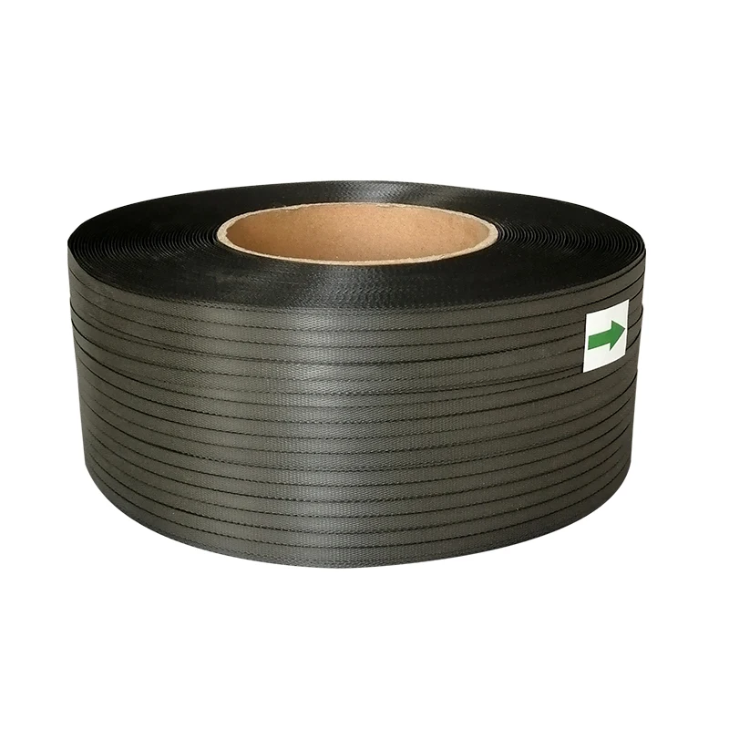 11mm PP Machine Hot Melt Packing Tape Black Belt Strapping Fixed Braid ...