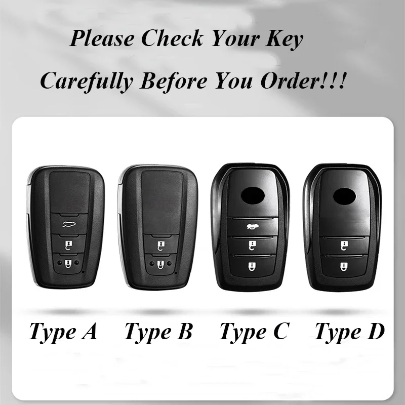 Key Case Key Case Cover Car Key Shell 2 3 Buttons Car Remote Key Case Cover For Toyota Prius Camry Corolla C-HR CHR RAV4 Prado-Protector Bag Key Fob