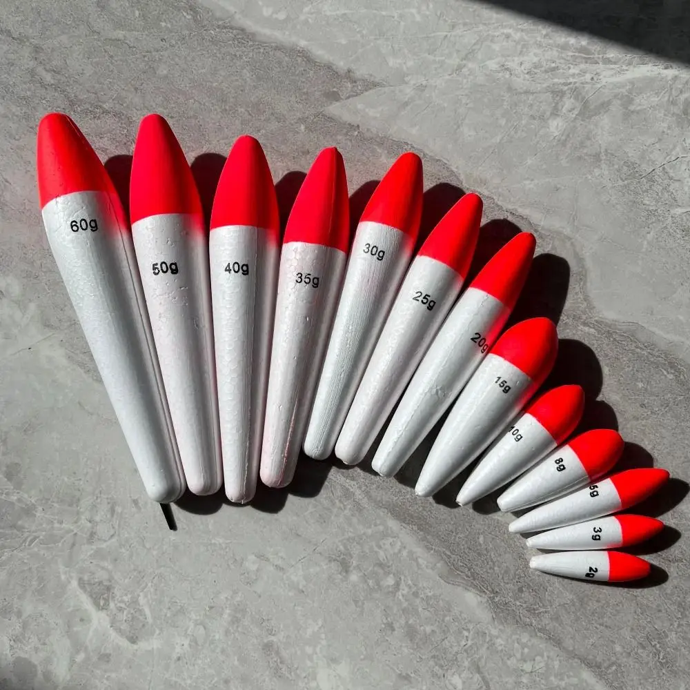 5Pcs Galleggiante Galleggiante Da Pesca In Schiuma Galleggiante Boa 2G-60G Grande Tipo Di Pancia Bobber Da Pesca Ad Alta Galleggiabilità Acqua Salata 