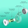 Silicone Ear Protection Earplugs Waterproof Sound Insulation Earplugs Washable with Earplug Caps & Case for Swimming Showering 6