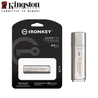 Kingston IronKey Locker+ 50 Type-A USB Flash Drive 32GB 64GB 128GB USB 3.2 Gen 2 Flash Drive Original Pen Drive for Computer 2