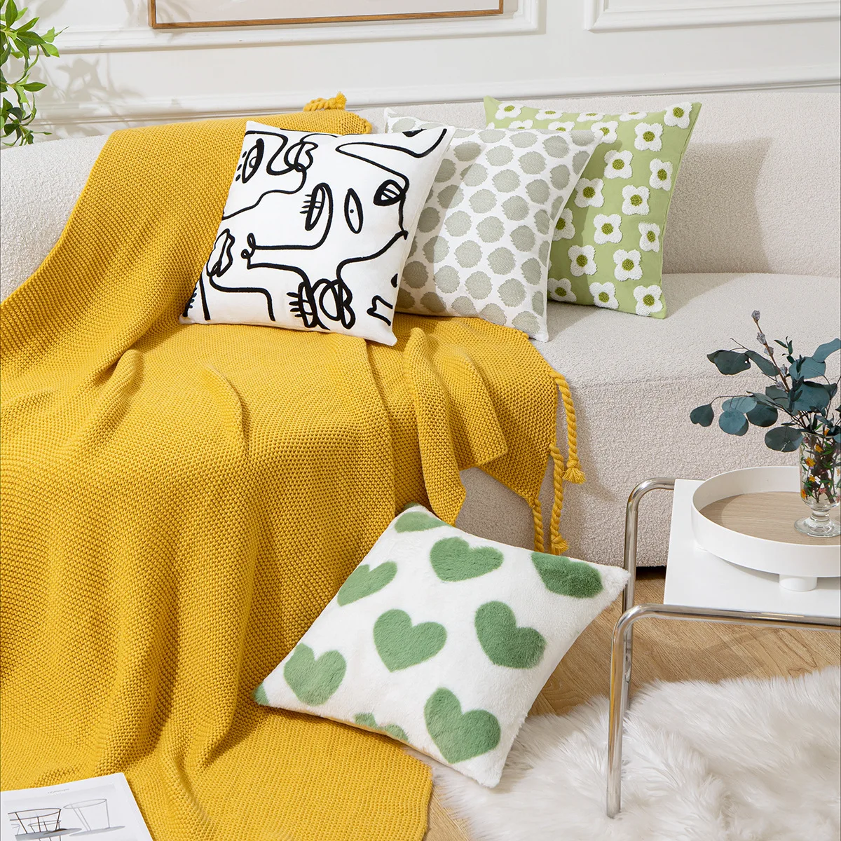 

Decoration Home Art Letter Throw Pillow Covers Polyester Linen Living Room Decoration Velvet Bed Cushion Cover 45x45 Sofa E1201