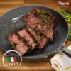 DaTerra Cucina Professional 11 "Non-stick Skillet with lid | Made in Italy ceramic skillet for chef non-stick cooking 4