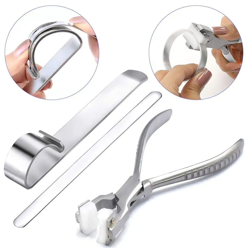 Kit d'outils de bricolage de bracelet en aluminium, barre de cintrage vierge, mâchoires en nylon de cintrage à ressort, pince à anneau, outil de réparation de bijoux