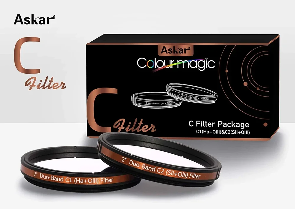 Askar-Magic C 듀얼 밴드 필터 C1 C2, HF Omarr, 2 인치