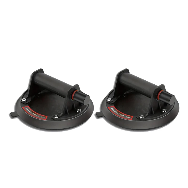 Can handle large glass, granite, tile, etc. Manual lifting suction cup, 8-inch rubber sole, plastic handle