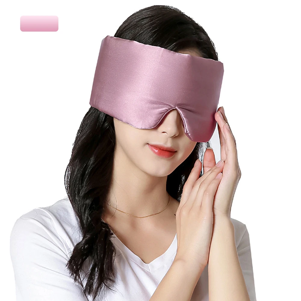 Luxurious Mulberry Silk Sleep Mask - Soft Padded Light-Blocking Eyeshade