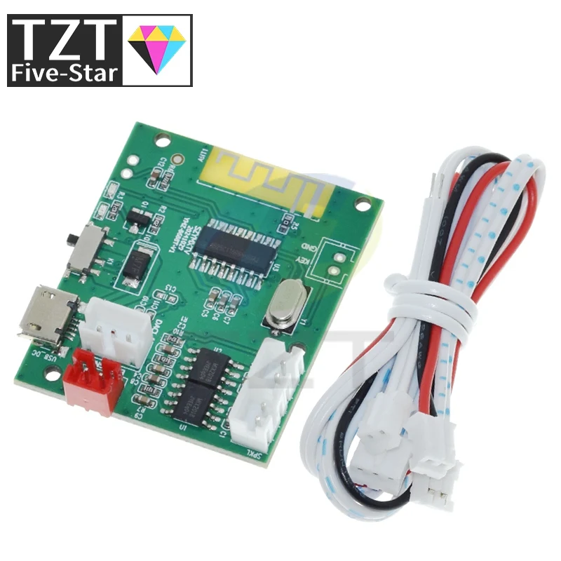 TWS Bluetooth 5.3 Power Verstärker Bord 5W + 5W 3,7V 5V Miciro USB Echte Wireless Stereo Modul für Auto Hause Lautsprecher Subwoofer DIY