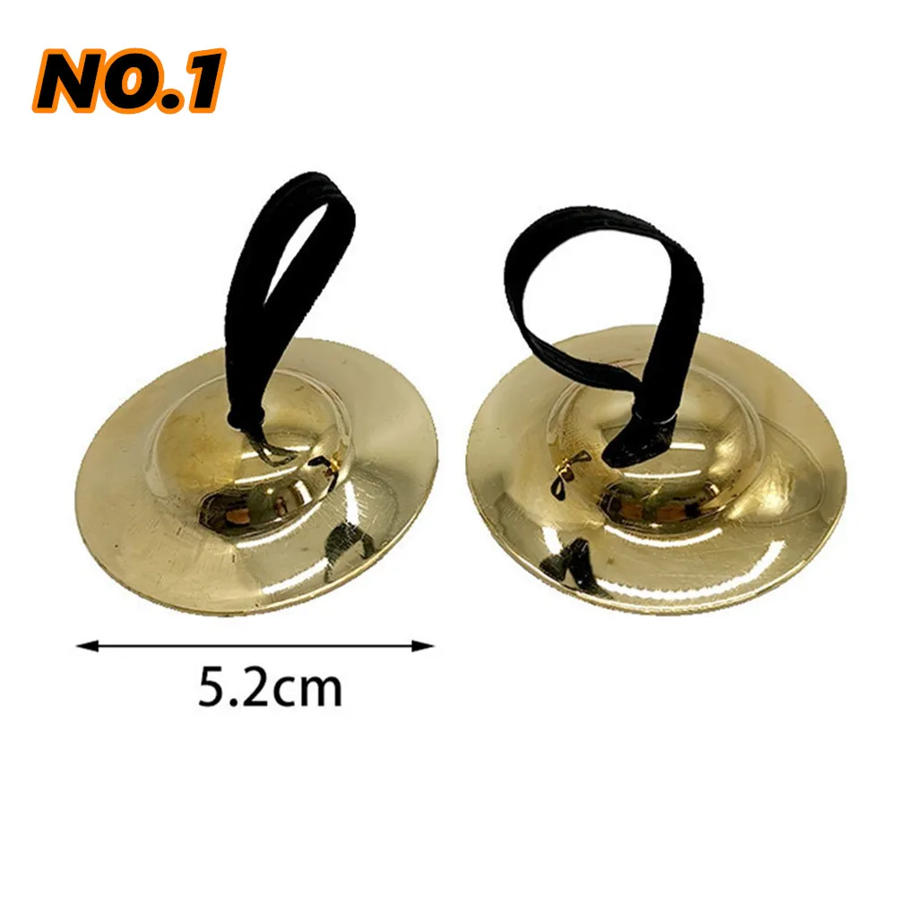 2Pcs Belly Dancing Finger Cymbal Percussion Musical Instrument Fingertip Orff Dance Props Education