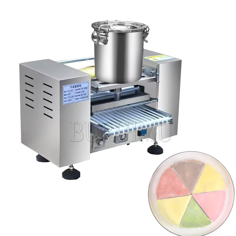 Melaleuca Cake Crosta Machine Industry Cake Layer Making Machine Single Row Mille Crepe Pancake Machine Chapati Maker