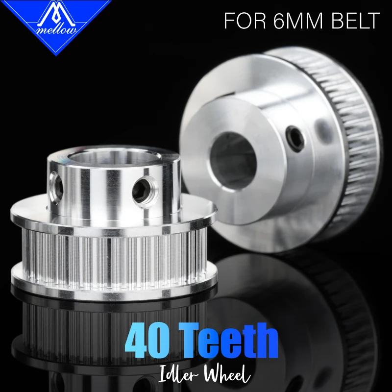 Mellow-timing Polia Bore Peças de Impressora 3d 40 Dentes 2gt mm 12 mm Largura mm Gt2 Gates Timing Belt