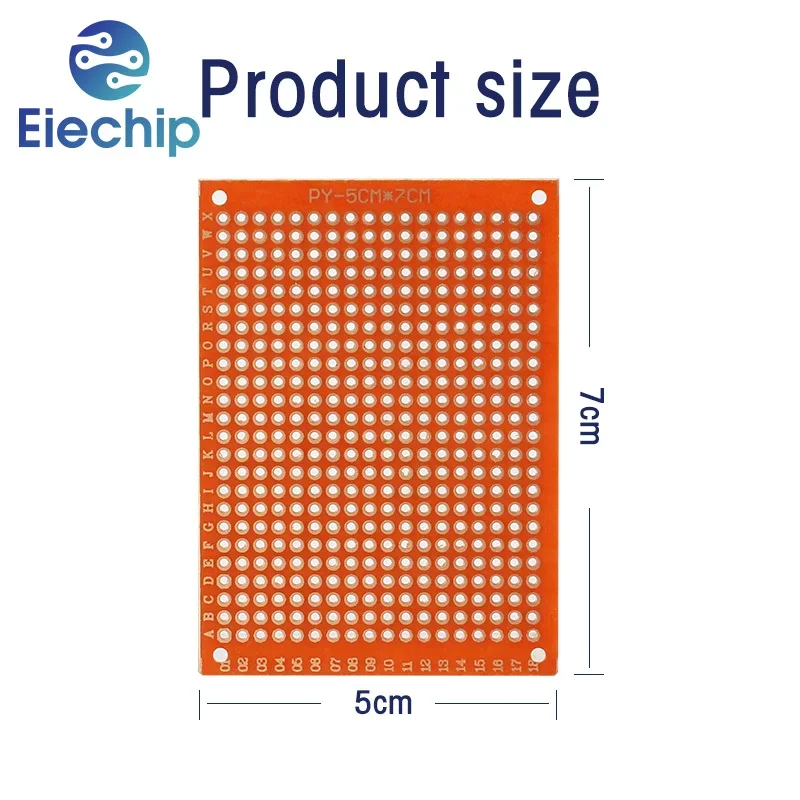 PCB Board 10pcs Universal Board Single Side Yellow 5*7CM 7 X 9Cm Prototype Perforated Grid Kit for DIY Soldering