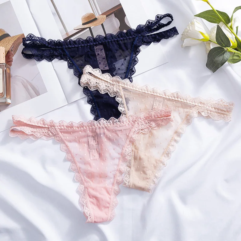 

Lace Sexy Underwear Women's Mesh Transparent Women's G-string Underwear Seamless Thong Underwear Underwear Low Waist Briefs