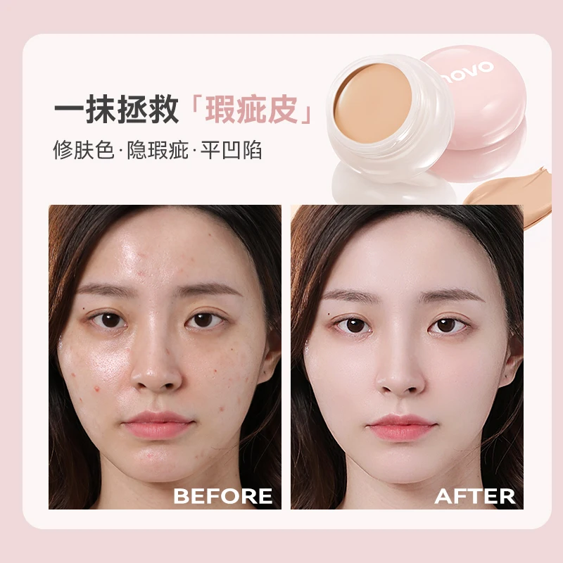 Soft Matte High Coverage Concealer Corrector Dark Circle Freckle Waterproof Foundation Concealer for Face Makeup Base Cosmetic